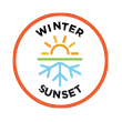 Winter Sunset strain sticker
