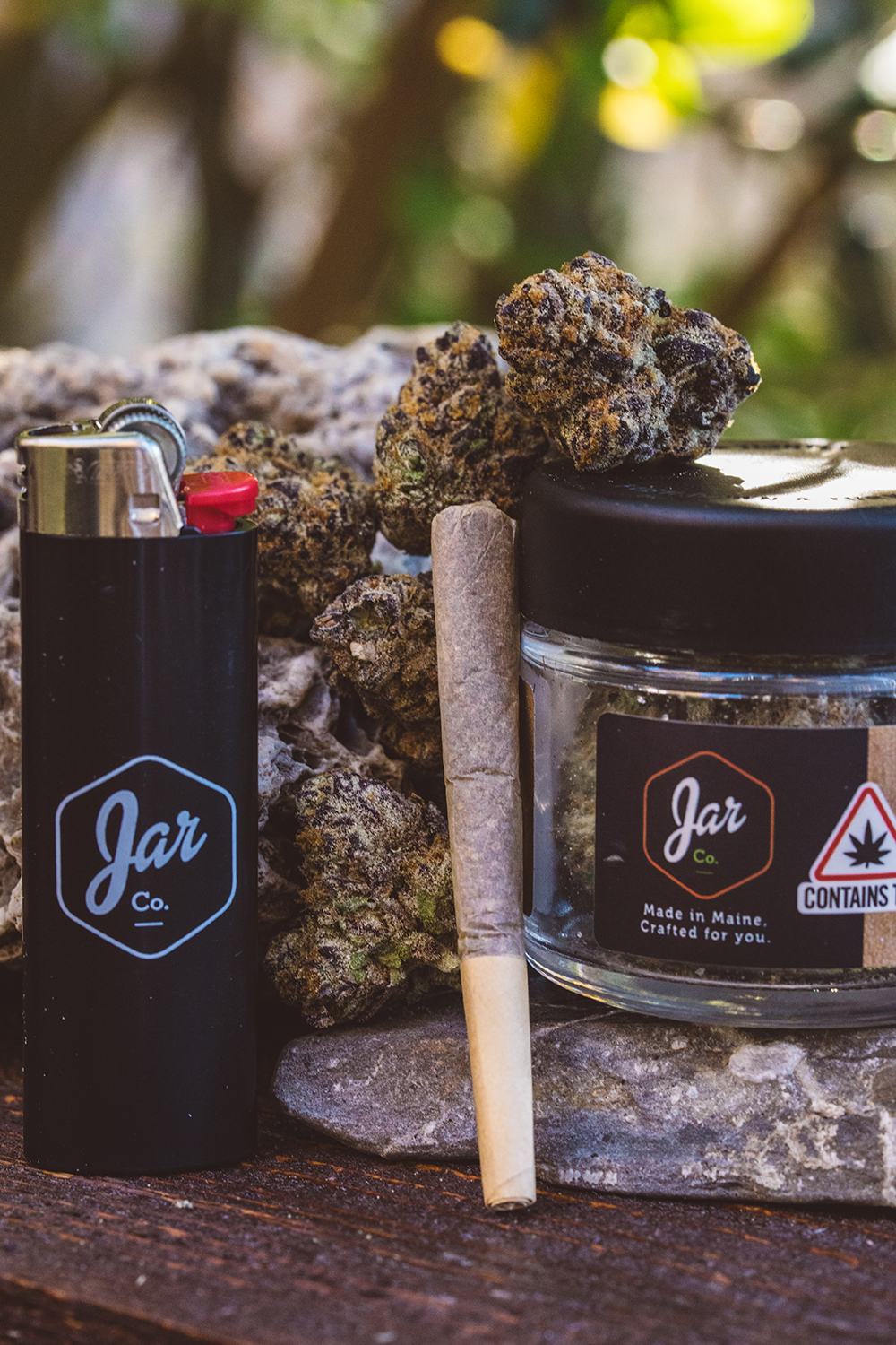 Cadillac Rainbows strain packaging from JAR Cannabis for Maine fall drop